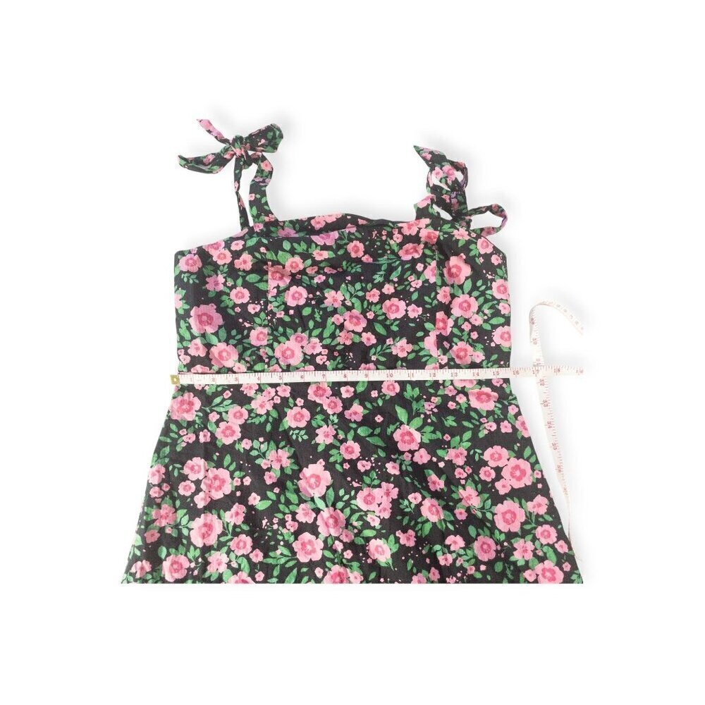 Princess Highway Sundress Dress Pink Floral Romantic SZ M 100% Organic Cotton - Picture 10 of 12